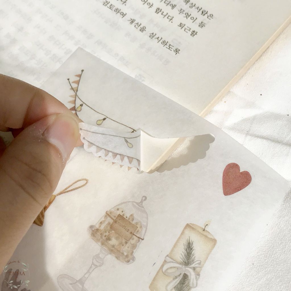 SET 4 TỜ STICKER VINTAGE NOEL, GIÁNG SINH sticker vintage dán trang trí chủ đề Noel, Giáng sinh ST001436