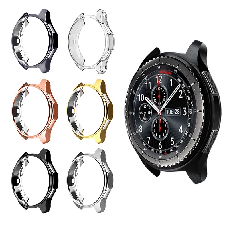 Ốp bảo vệ 360 độ cho đồng hồ thông minh Samsung Gear S3 S2 Galaxy 42mm 46mm Band S 2 3 42 46 mm