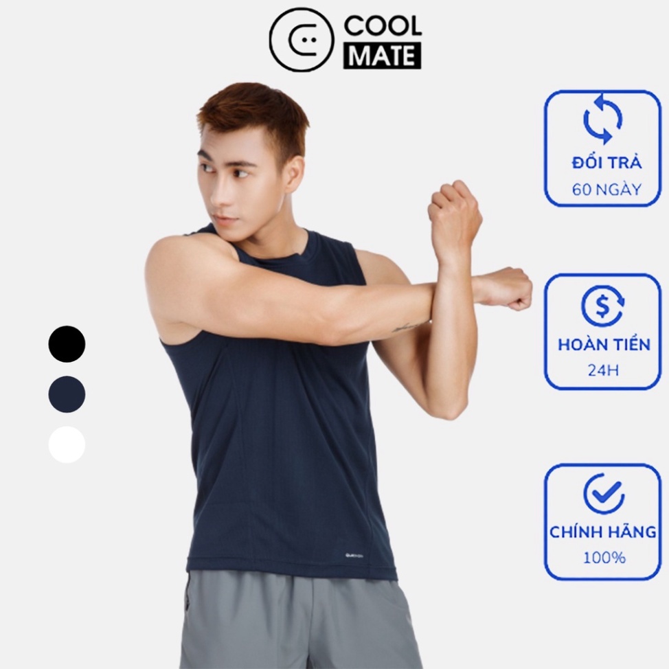 (Hàng Xịn) Áo Tank Top thể thao nam Dri-Breathe thoáng mát tối đa thương hiệu Coolmate (ảnh thật)