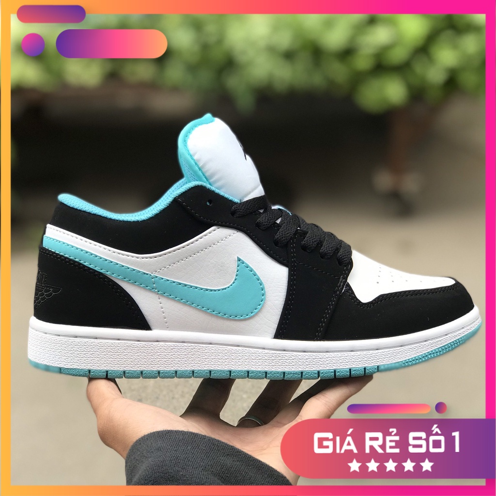 📢[SALE MẠNH+FULL BOX]📢 Giày Thể Thao, Giày Sneaker Nike_Air_𝐉𝐨𝐫𝐝𝐚𝐧 Low Cổ Thấp Xanh Đen Nam Nữ Bản Siêu_Cấp Đế Xanh Lá