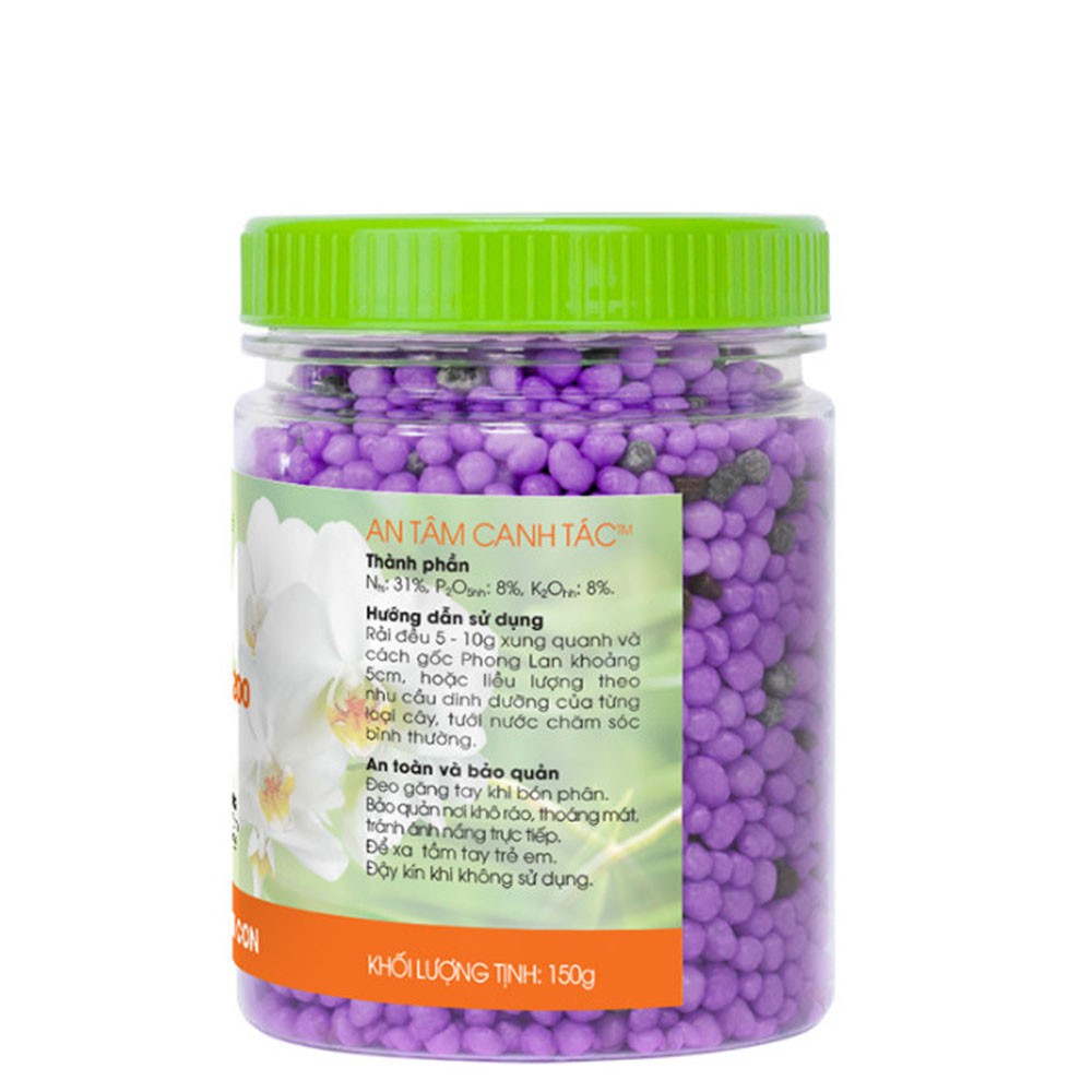 RYNAN FM 200 phân bón thông minh tan chậm có kiểm soát 31-08-08 chuyên dùng lan con - Lọ 150 gram