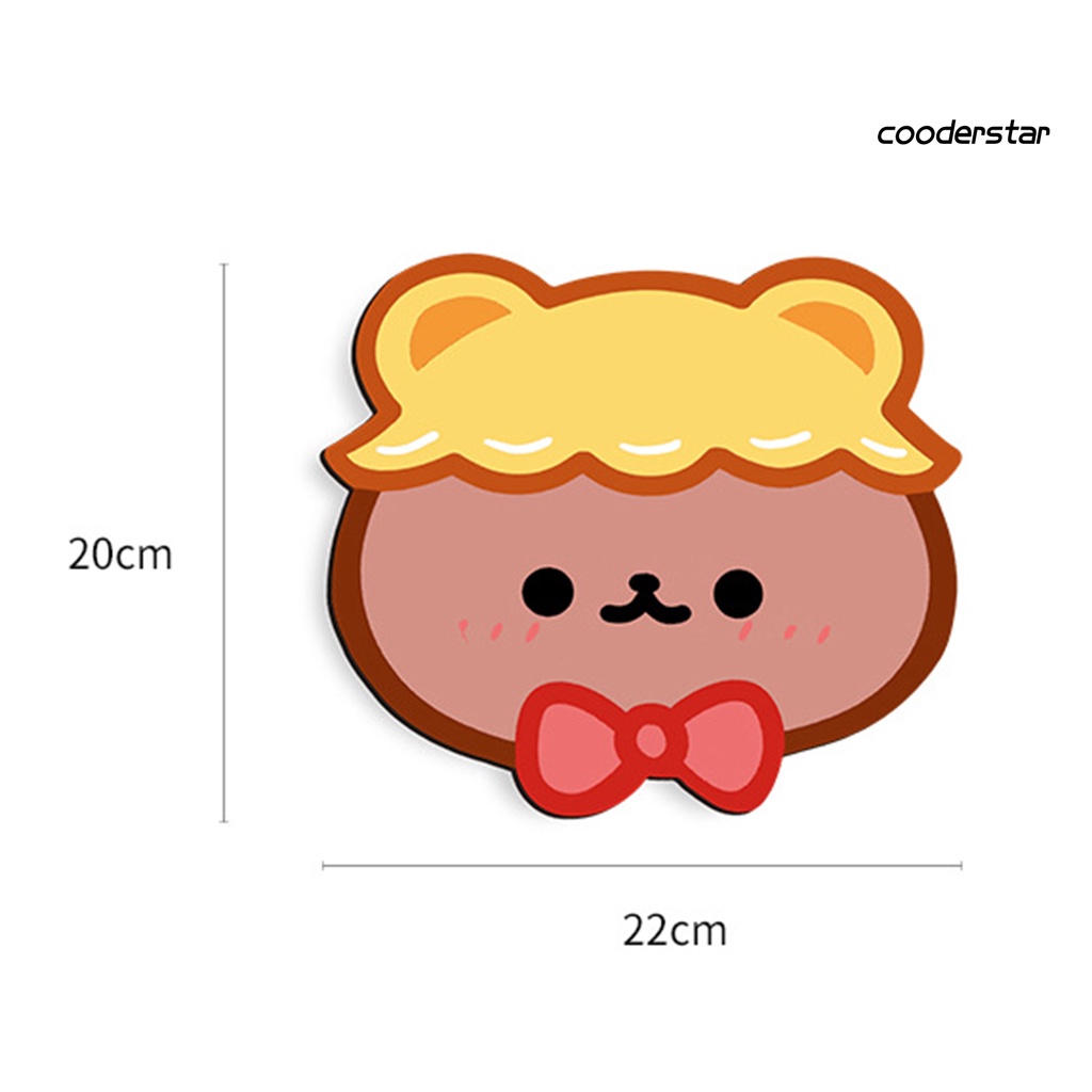 Tấm lót chuột chống trượt hình thỏ/gấu hoạt hình dễ thương
