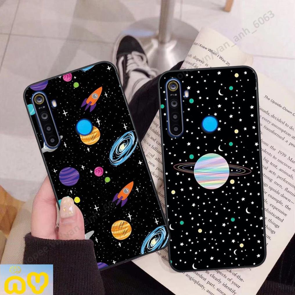 Ốp lưng Realme 5 / 5 Pro / C3 hình bầu trời, phi hành gia đẹp, Ốp lưng lưng điện thoại realme viền dẻo cao cấp Như Ý