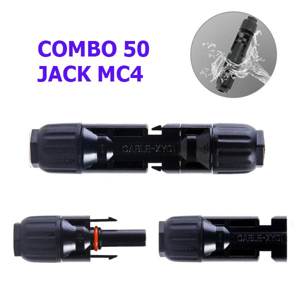 BỘ 50 JACK MC4 CHUYÊN DỤNG CHO ĐIỆN NĂNG LƯỢNG MẶT TRỜI
