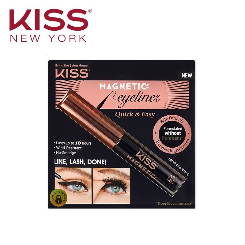 Bút Kẻ Từ Tính Gắn Mi Kiss New York Magnetic Eyeliner Black 4.5gr