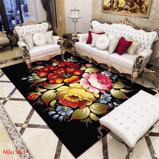 {HOT} Thảm 3D Phòng Khách Mẫu Mới Siêu Mềm Mại, Chống Trượt Nỉ Ép Công Nghệ Cao Siêu Hot