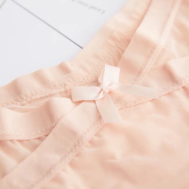 QUẦN LÓT CẠP CHÉO ĐÍNH NƠ XINH