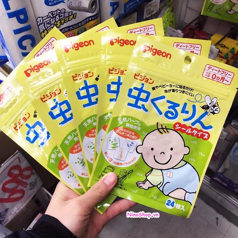 Miếng dán chống muỗi Pigeon gói 60 miếng