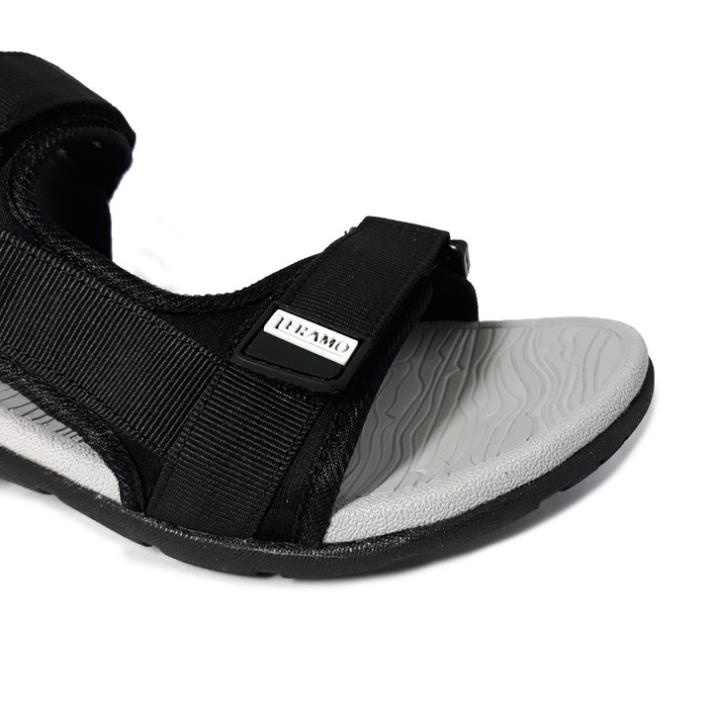 Giày Sandal Teramo quai ngang nam nữ - TRM29 đen -new221