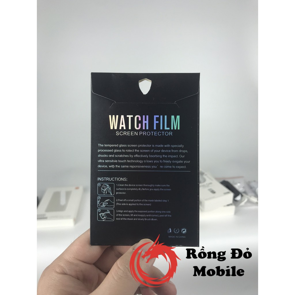 Miếng dán dẻo PPF full màn Apple Watch series 2 3 4 5 cho size 38 40 42 44 mm chống trầy xước rơi vỡ loại hộp giấy