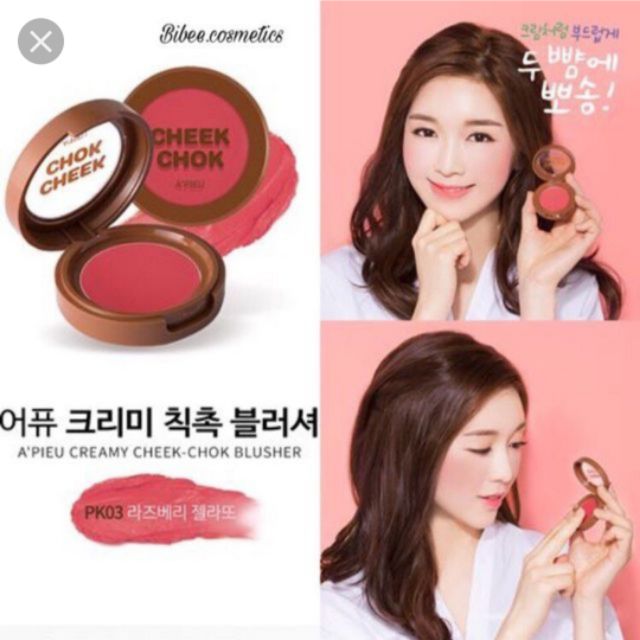 Má Hồng Kem A'pieu Creamy Cheek Chok Blusher