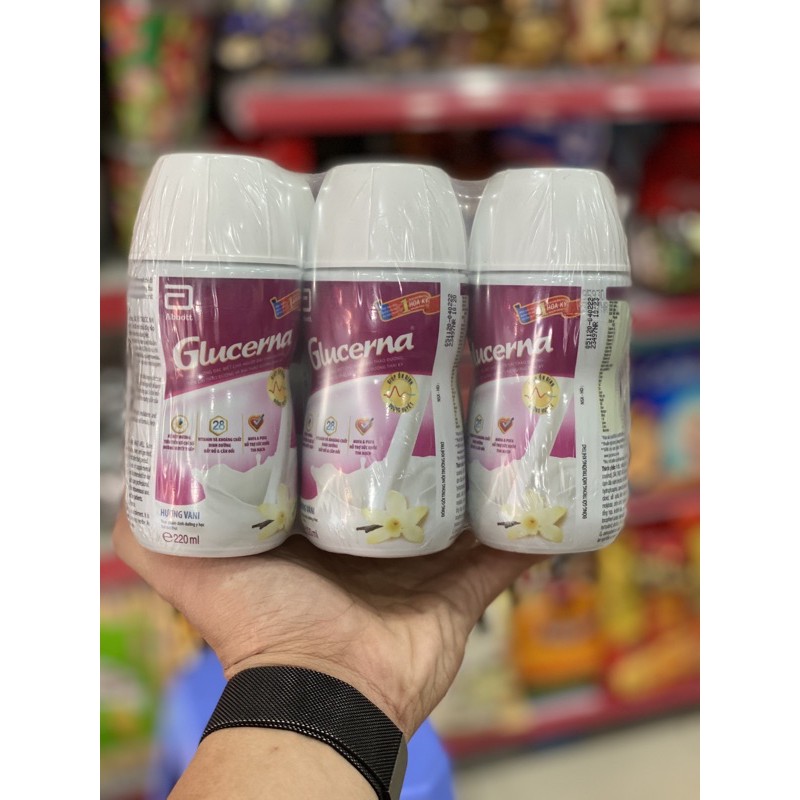 Sữa nước Glucerna 220ml - Vỉ 6 chai