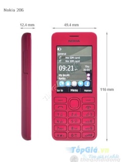 Điện thoại Nokia Asha 206 (N206) - 2 sim