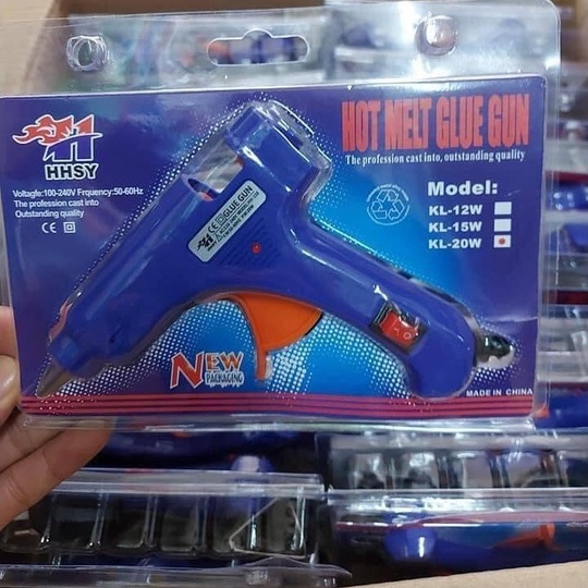Súng bắn keo silicon, loại nhỏ 20w, dùng cho keo nến 7mm, làm đồ cào móng mèo, làm handmade