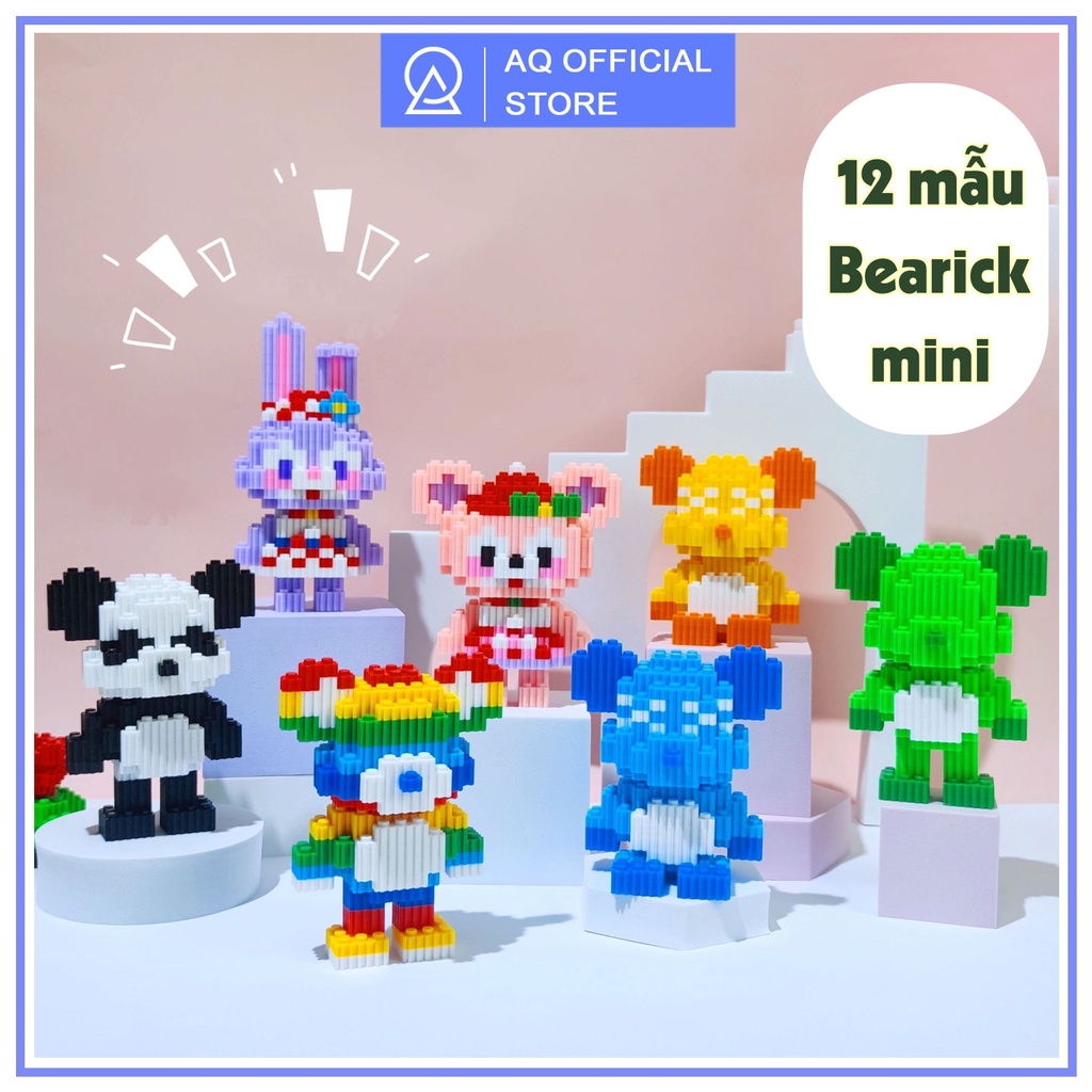 Mô Hình Bearick Mini 12 Mẫu Đồ Chơi Lắp Ráp Cho Bé