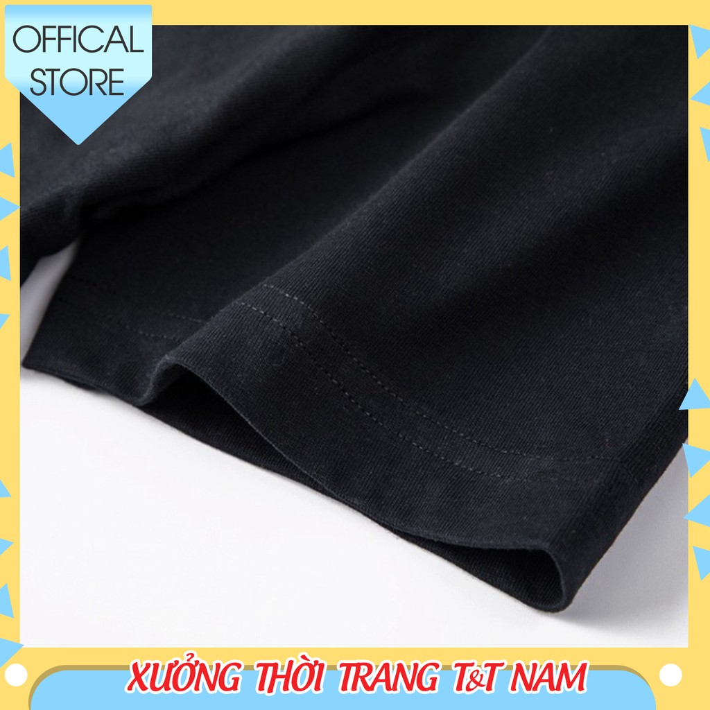 💎[ CAO CẤP ]  Áo thun phông nam tay lỡ unisex form rộng trơn chất cotton cổ tròn đẹp basic màu đen trắng | BigBuy360 - bigbuy360.vn
