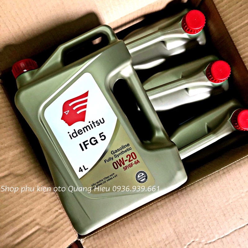 Dầu nhớt động cơ máy xăng IDEMITSU 0w20 SP/GF - 6A dành cho xe ô tô