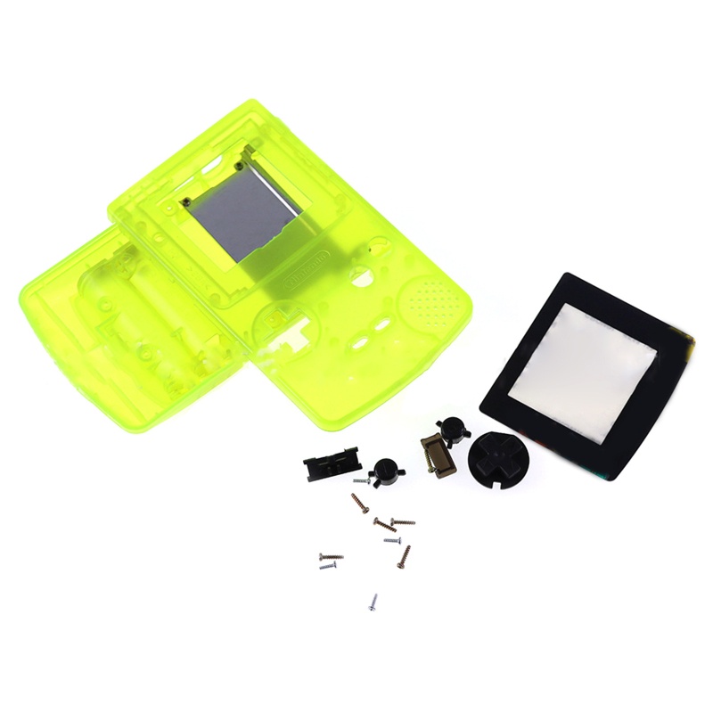 Vỏ Nhựa Phát Sáng Trong Tối Bọc Tay Cầm Chơi Game GBC Có Nút Bấm