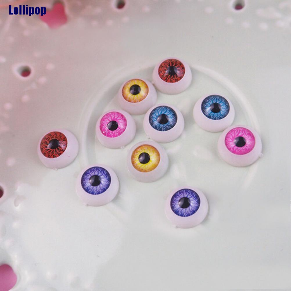 Cặp mắt búp bê bằng acrylic 12mm DIY tùy chọn màu sắc