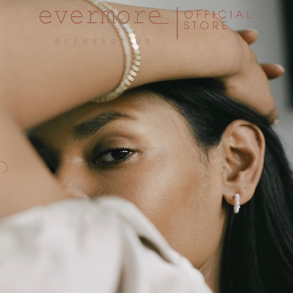 Bông tai ngọc trai nhân tạo, khuyên tai vòng cung ngọc trai nhân tạo, phong cách minimalism, thanh lịch - H021