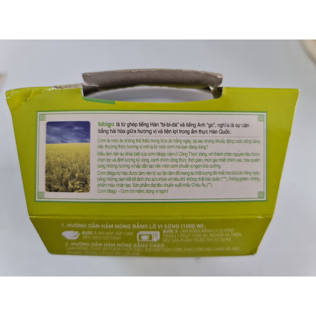 [160g – VỊ RAU CỦ] CƠM ĂN LIỀN Bibigo [VN] CJ FOODS (Vegetable Flavor) Instant Rice (halal) (alc-hk)