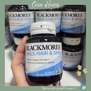Blackmores nail, hair & skin hỗ trợ chăm sóc da,tóc, móng chắc khỏe lọ 60 viên♥️Hàng chính hãng, đủ bill & tem chemist❤️