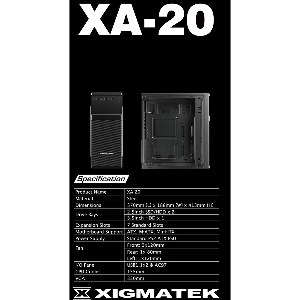 Thùng máy Case Xigmatek XA-20