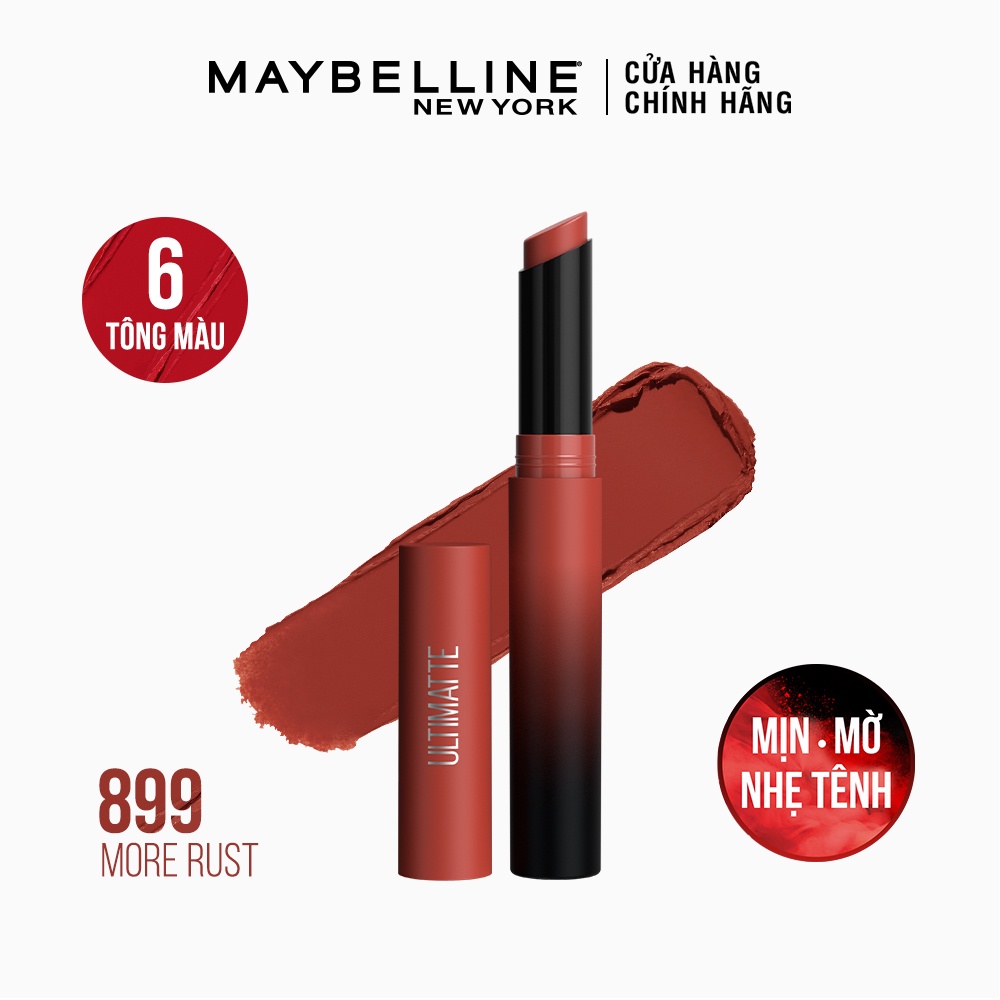 Son Lì Maybelline Mịn Môi Siêu Nhẹ Color Sensational Ultimatte 1.7g