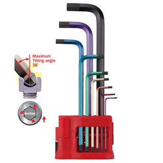 Bộ lục giác No.8909BP (09 cái nhiều màu) Vessel - Nhật Bản