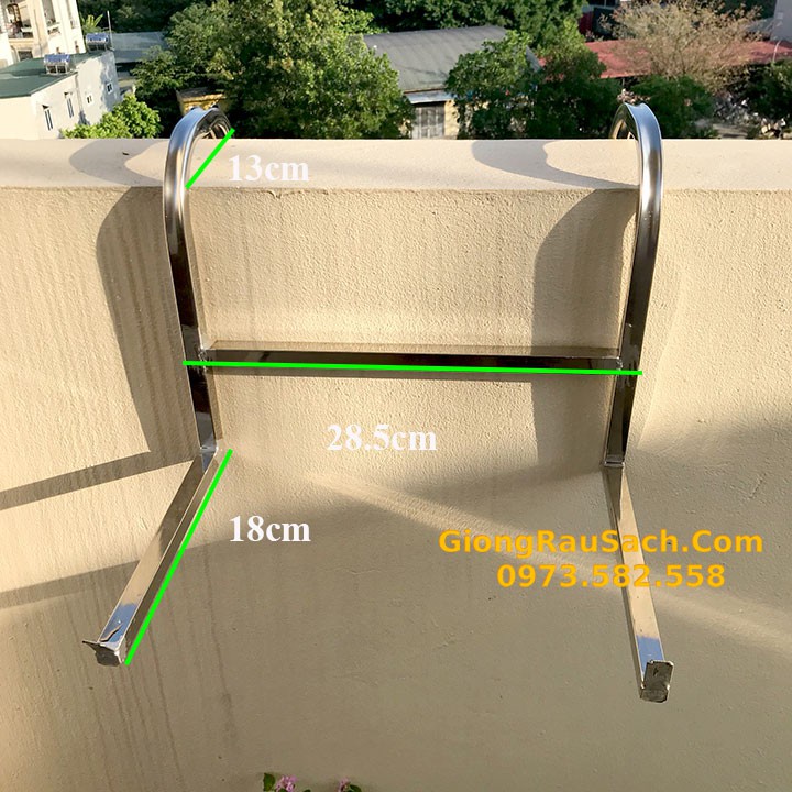 Móc Treo Chậu Trồng Hoa, Rau Hoặc Chậu Nhựa Dài - Thông Minh Bền Đẹp - Chưa Bao Gồm Chậu