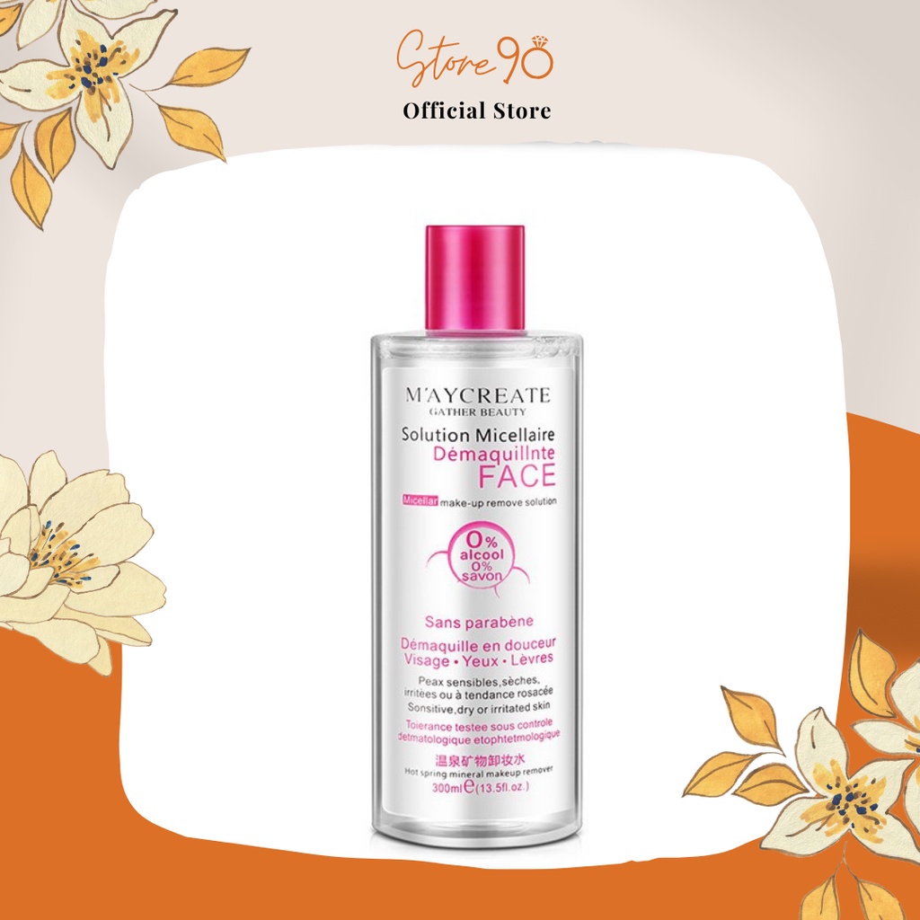 Nước tẩy trang dịu nhẹ M"AYCREATE Solution Micellaire 300ml - Mỹ phẩm nội địa Trung