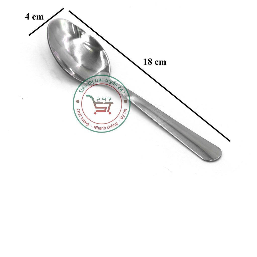 Muỗng súp inox dày bền đẹp sáng bóng