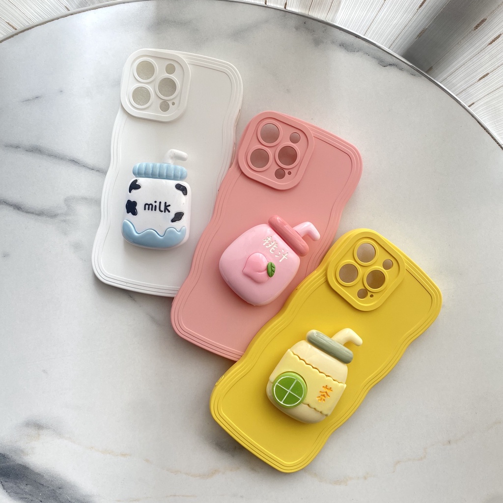 Ốp lưng iphone viên mây TPU bình sữa cute, miễn phí đổi trả 4 lần/ 1 năm