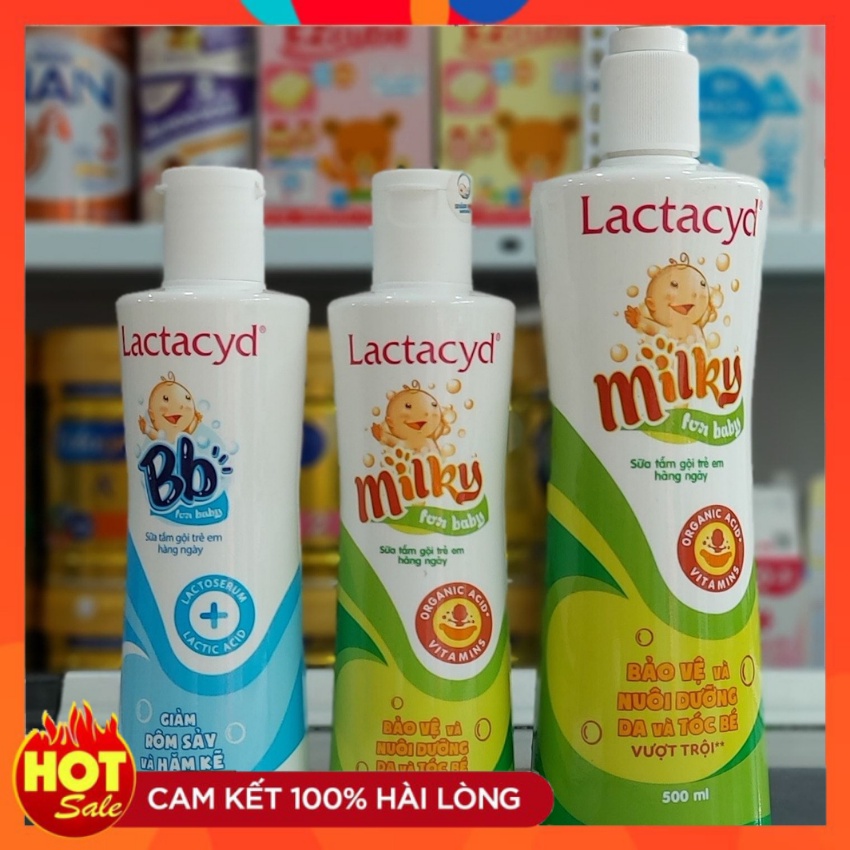 SỮA TẮM Lactacyd Milky/ Lactacyd Bb VÀ 250ML-500ML