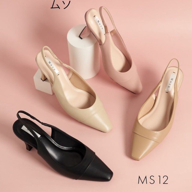 GIÀY SANDAL MUSO SLINGBACK GÓT CONG 5 CM THANH LỊCH HÀNG VNXK.