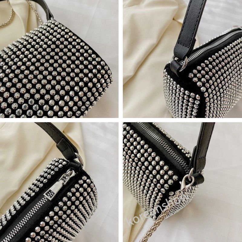 Thời Trang Giá Rẻ Túi Da Đeo Chéo Hộp Vuông Dây Xích Túi Xách Nữ Đẹp Hàn Quốc