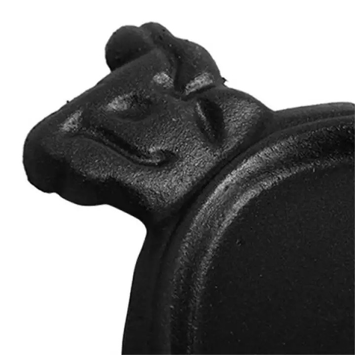 Chảo gang chống dính có đế gỗ làm bò bít tết  Dragon D009