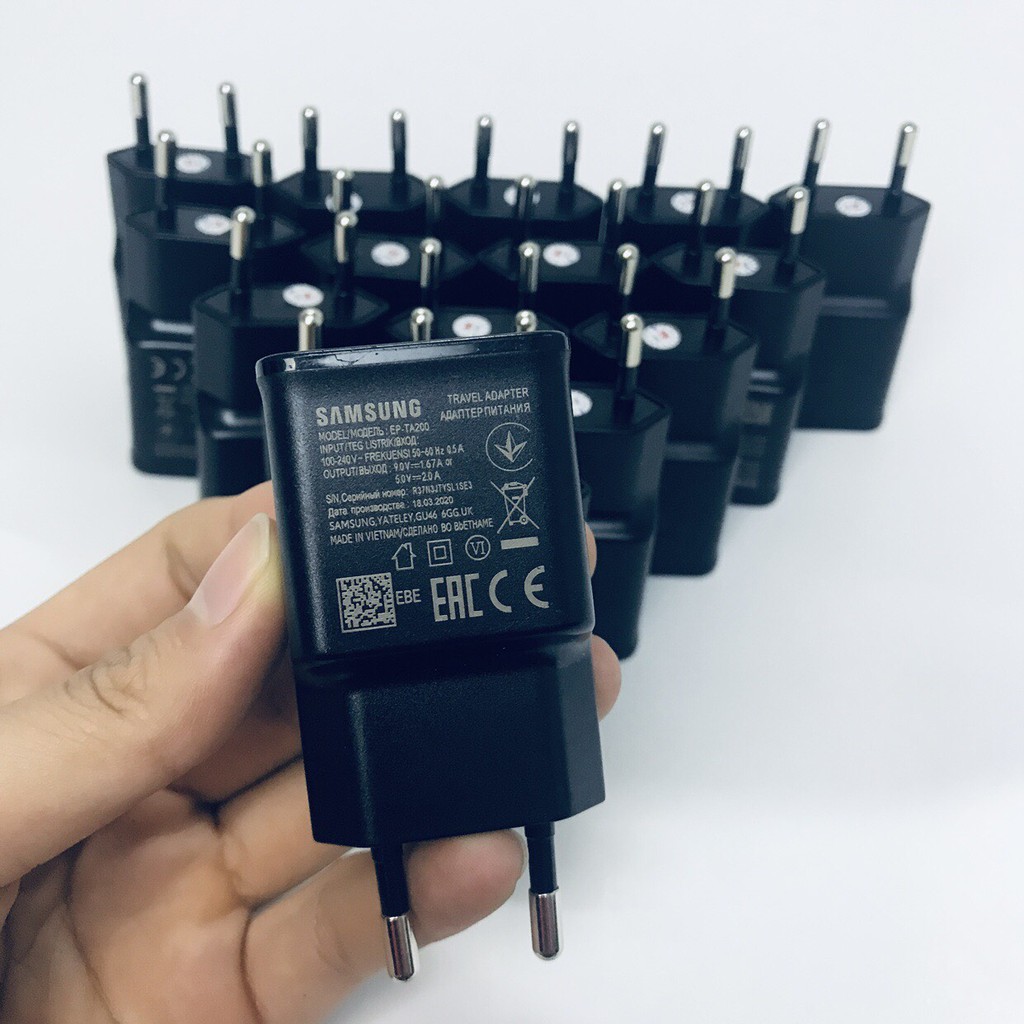 Cục sạc nhanh SamSung s10 Đen Zin - Trân tròn