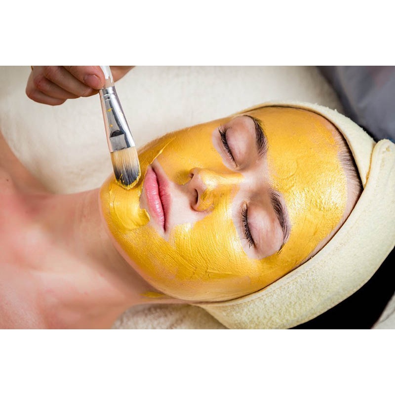 Bột Mặt Nạ Dẻo Vàng 24K Collagen Trắng Da, Mờ Thâm Nám, Tăng Đàn Hồi Da