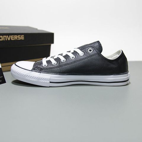 Giày Converse chính hãng classic thấp cổ da đen CTDD20