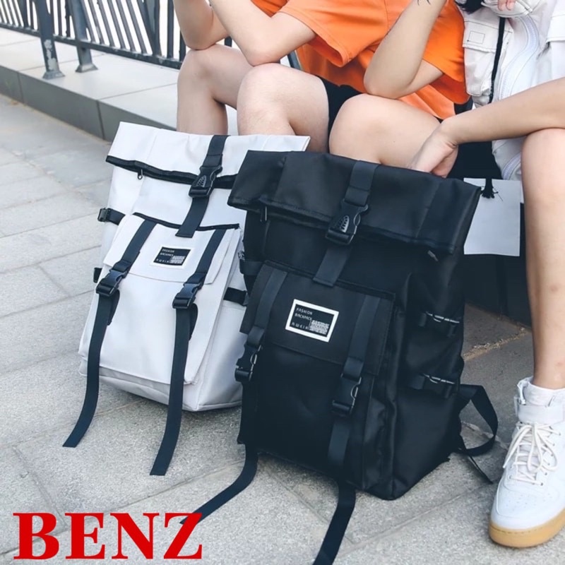 Balo thời trang nam nữ Back pack chất vải Canvas chống thấm nước kích cỡ lớn thoải mái đựng laptop đựng đồ sêu bền AT001