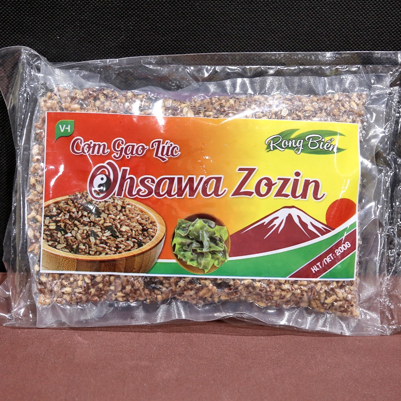 Combo 2 gói cơm gạo lứt rong biển OHSAWA ZOZIN ( gói 200gr ) - Ăn vặt giảm cân không lo béo 100% từ gạo lứt