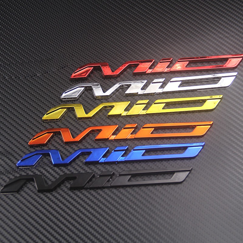 Logo bằng nhựa ABS chuyên dụng dán trang trí xe máy Yamaha Mio