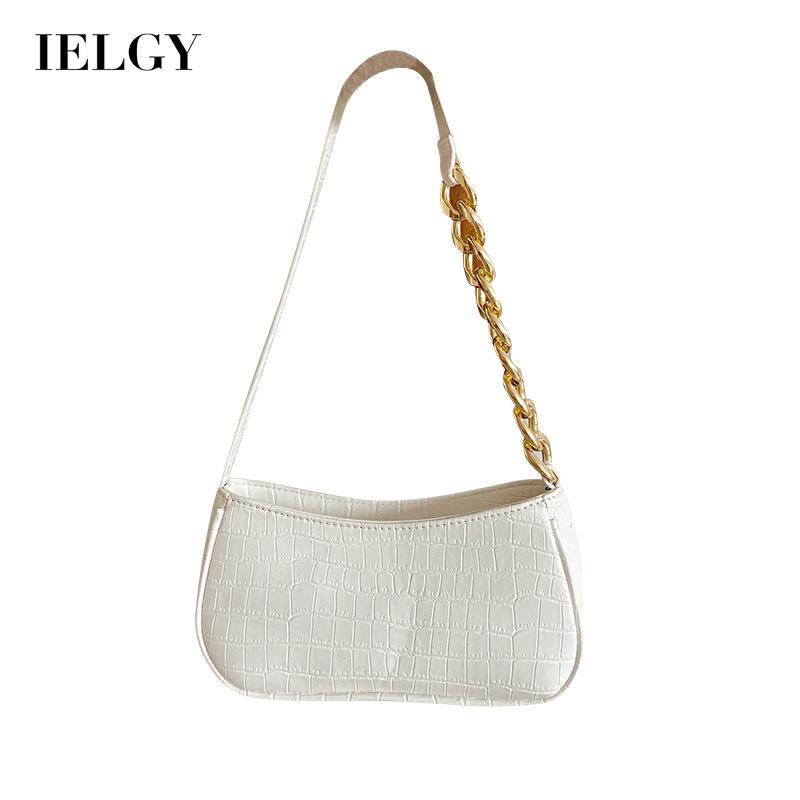 IELGY Retro Armpit Baguette Shoulder Chain Bag Simple and Versatile