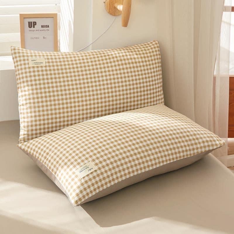 Bộ chăn ga và vỏ gối Mùa Decor - Cotton tc chăn chần nâu be | BigBuy360 - bigbuy360.vn