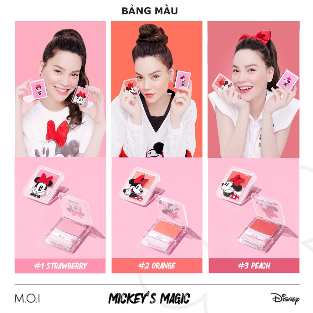 Phấn má hồng Mickey's Magic 3 tone màu ♥️ Phấn má hồng M.O.I Cosmetics Hồ Ngọc Hà phiên bản giới hạn | BigBuy360 - bigbuy360.vn