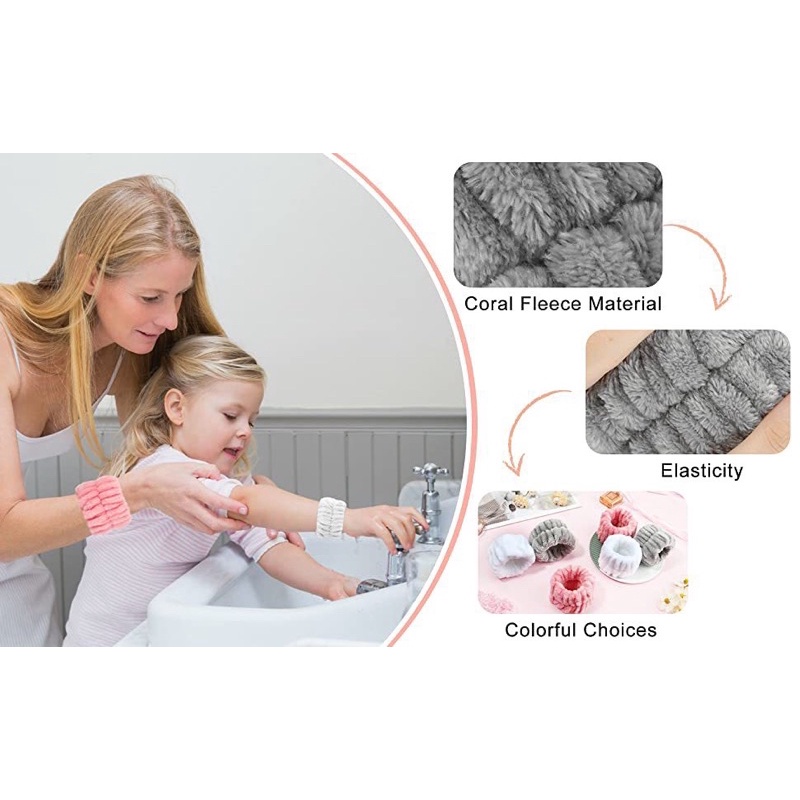 Băng đô đeo cổ tay rửa mặt, ,cột tóc đa năng