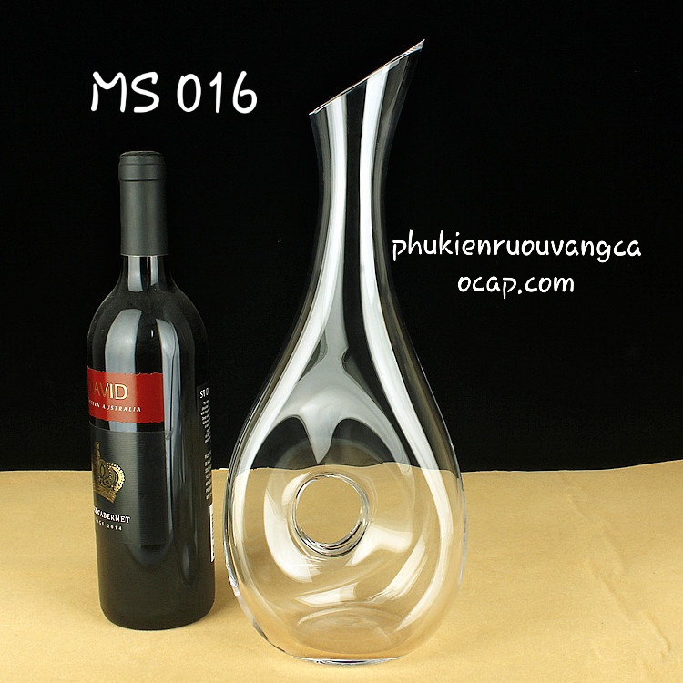 Decanter rượu vang ốc sên thẳng, ốc sên nghiêng- Bình thở vang 1200ml MS 016/MS 008