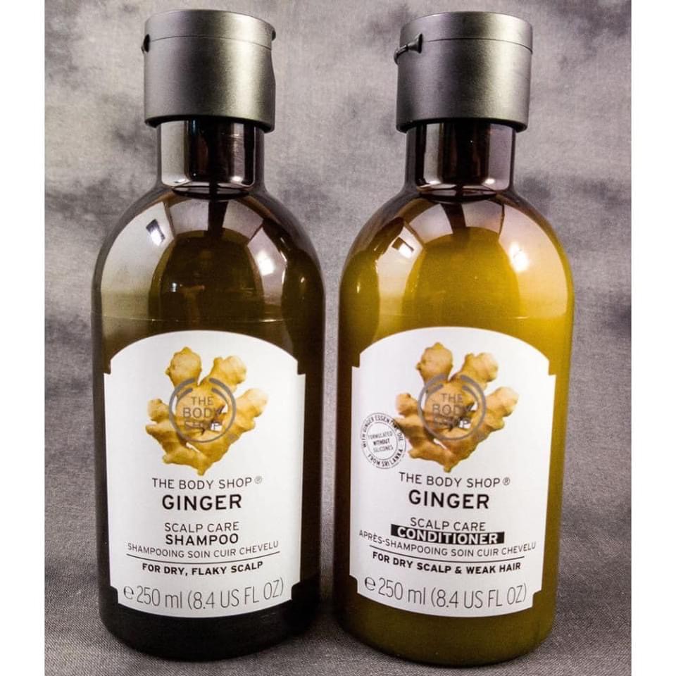 Dầu Gội, Xả Sạch Gàu Ginger Anti Dandruff Shampoo The Body Shop chiết xuất gừng tươi 250ML