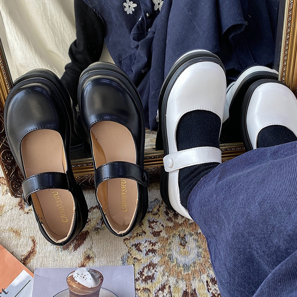 Giày Da Thiết Kế Thời Trang Nữ Kiểu Retro | BigBuy360 - bigbuy360.vn